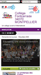 Mobile Screenshot of clg-fontcarrade-montpellier.ac-montpellier.fr