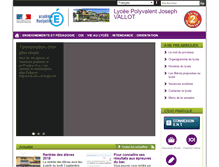 Tablet Screenshot of lyc-vallot-lodeve.ac-montpellier.fr