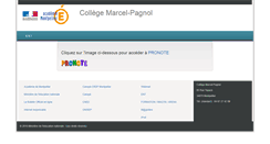 Desktop Screenshot of clg-pagnol-montpellier.ac-montpellier.fr