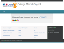 Tablet Screenshot of clg-pagnol-montpellier.ac-montpellier.fr