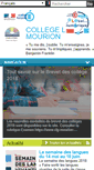 Mobile Screenshot of clg-mourion-villeneuvelesavignon.ac-montpellier.fr