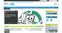 Desktop Screenshot of clg-montesquieu-narbonne.ac-montpellier.fr
