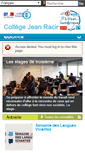 Mobile Screenshot of clg-racine-ales.ac-montpellier.fr