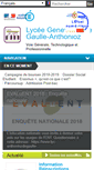 Mobile Screenshot of lyc-anthoniozdegaulle-milhaud.ac-montpellier.fr