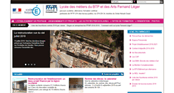 Desktop Screenshot of lyc-leger-bedarieux.ac-montpellier.fr
