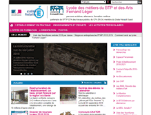 Tablet Screenshot of lyc-leger-bedarieux.ac-montpellier.fr