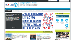 Desktop Screenshot of clg-daudet-ales.ac-montpellier.fr