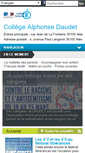 Mobile Screenshot of clg-daudet-ales.ac-montpellier.fr