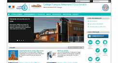 Desktop Screenshot of clg-mitterrand-toulouges.ac-montpellier.fr