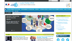 Desktop Screenshot of lyc-cros-carcassonne.ac-montpellier.fr