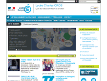 Tablet Screenshot of lyc-cros-carcassonne.ac-montpellier.fr