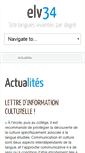 Mobile Screenshot of elv34.ac-montpellier.fr
