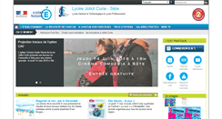 Desktop Screenshot of lyc-curie-sete.ac-montpellier.fr