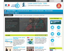 Tablet Screenshot of lyc-curie-sete.ac-montpellier.fr