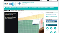 Desktop Screenshot of clg-perrin-beziers.ac-montpellier.fr