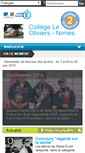 Mobile Screenshot of clg-lesoliviers-nimes.ac-montpellier.fr