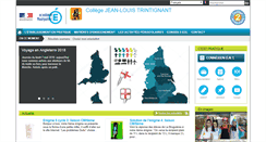Desktop Screenshot of clg-trintignant-uzes.ac-montpellier.fr