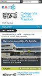 Mobile Screenshot of clg-manduel.ac-montpellier.fr