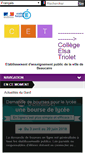 Mobile Screenshot of clg-triolet-beaucaire.ac-montpellier.fr
