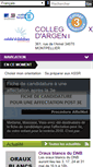 Mobile Screenshot of clg-lacroixargent-montpellier.ac-montpellier.fr