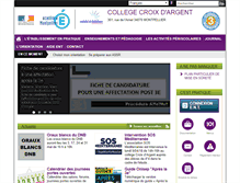 Tablet Screenshot of clg-lacroixargent-montpellier.ac-montpellier.fr