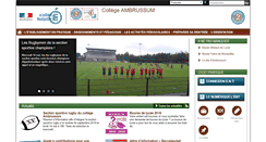 Desktop Screenshot of clg-ambrussum-lunel.ac-montpellier.fr