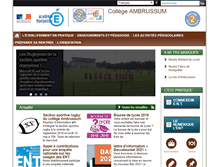 Tablet Screenshot of clg-ambrussum-lunel.ac-montpellier.fr