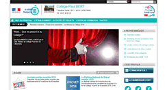 Desktop Screenshot of clg-bert-capestang.ac-montpellier.fr