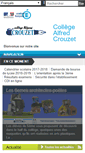 Mobile Screenshot of clg-crouzet-servian.ac-montpellier.fr