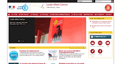 Desktop Screenshot of lyc-camus-nimes.ac-montpellier.fr