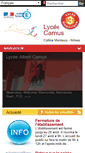 Mobile Screenshot of lyc-camus-nimes.ac-montpellier.fr