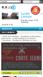 Mobile Screenshot of lyc-lacroix-narbonne.ac-montpellier.fr