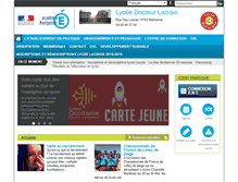 Tablet Screenshot of lyc-lacroix-narbonne.ac-montpellier.fr