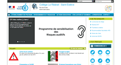 Desktop Screenshot of clg-leriberal-stesteve.ac-montpellier.fr