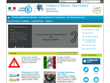Tablet Screenshot of clg-leriberal-stesteve.ac-montpellier.fr