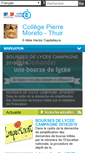 Mobile Screenshot of clg-moreto-thuir.ac-montpellier.fr