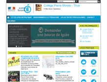 Tablet Screenshot of clg-moreto-thuir.ac-montpellier.fr