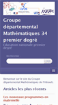 Mobile Screenshot of math34.ac-montpellier.fr