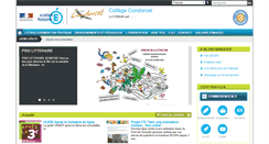 Desktop Screenshot of clg-condorcet-nimes.ac-montpellier.fr