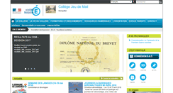 Desktop Screenshot of clg-dujeudemail-montpellier.ac-montpellier.fr