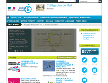 Tablet Screenshot of clg-dujeudemail-montpellier.ac-montpellier.fr