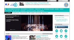 Desktop Screenshot of clg-valery-roquemaure.ac-montpellier.fr
