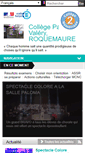 Mobile Screenshot of clg-valery-roquemaure.ac-montpellier.fr