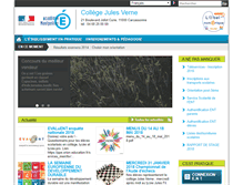 Tablet Screenshot of clg-verne-carcassonne.ac-montpellier.fr