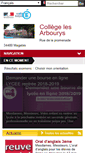 Mobile Screenshot of clg-arbourys-magalas.ac-montpellier.fr