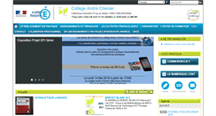 Desktop Screenshot of clg-chenier-carcassonne.ac-montpellier.fr
