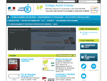 Tablet Screenshot of clg-chenier-carcassonne.ac-montpellier.fr