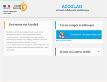 Tablet Screenshot of intranet.ac-montpellier.fr