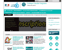 Tablet Screenshot of clg-haignere-rochefortdugard.ac-montpellier.fr