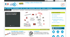Desktop Screenshot of clg-joffre-rivesaltes.ac-montpellier.fr